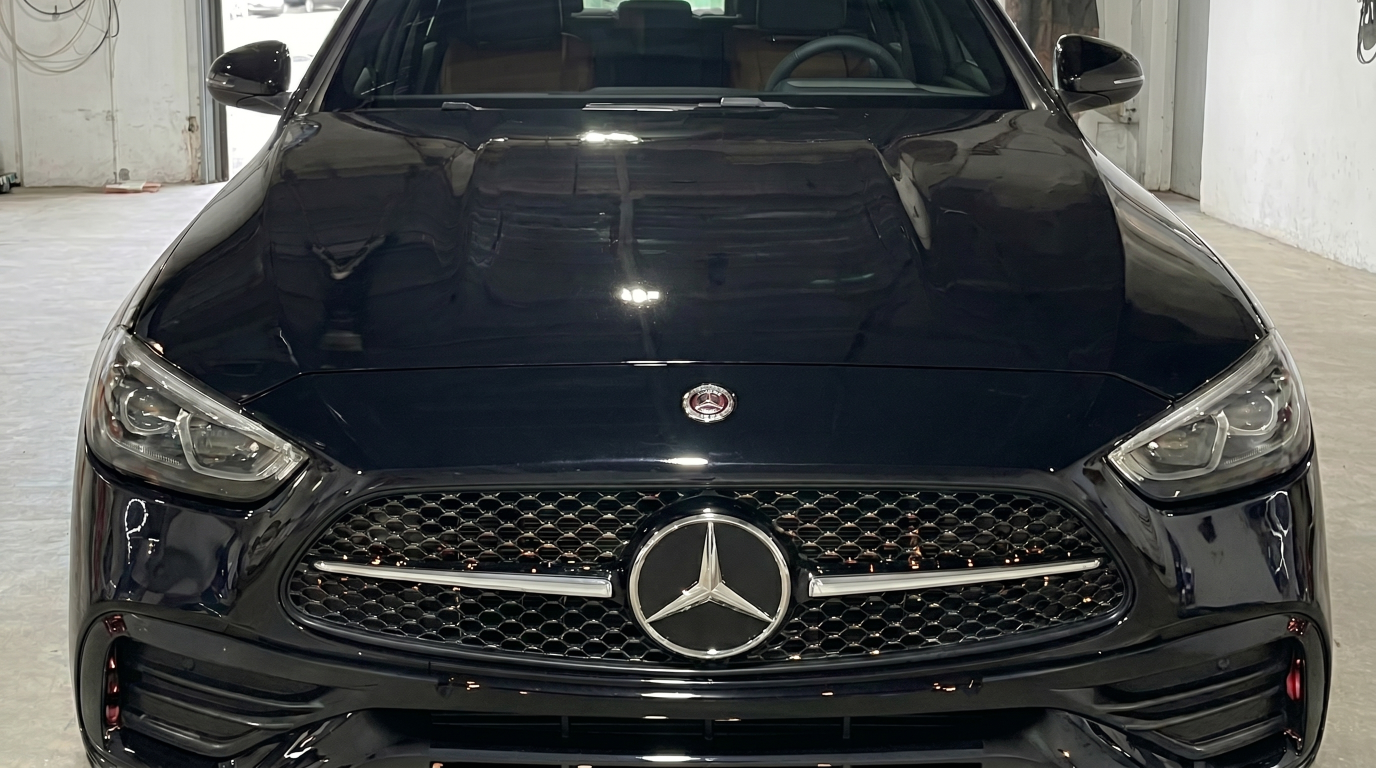 Hail damage hood — paintless dent repair before and after — after